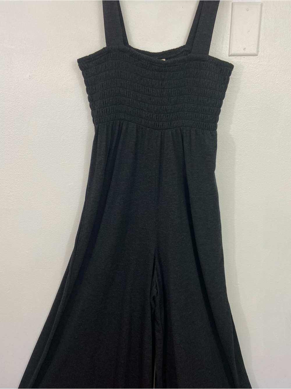 Natural Life Harper Knit Jumpsuit Charcoal Grey Size M NWT Baggy Wide Leg Boho - Picture 3 of 11